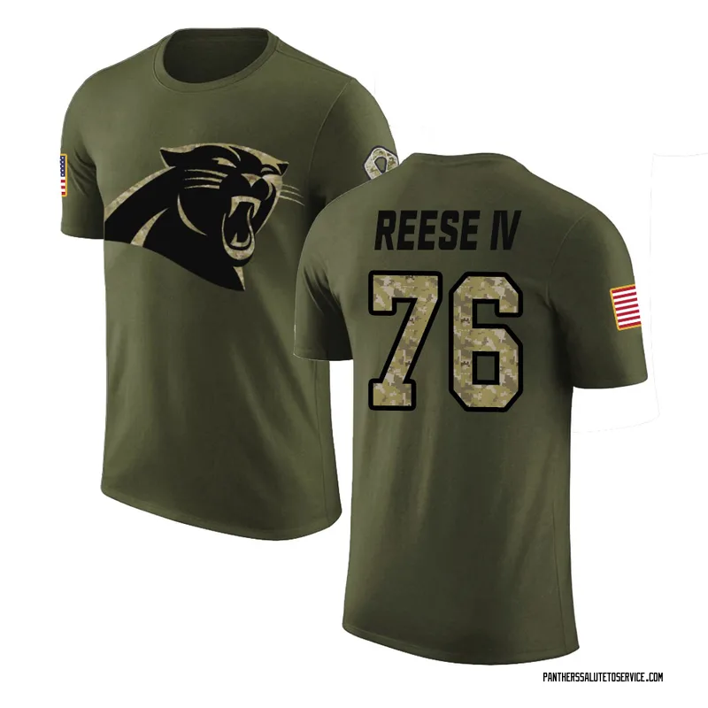 Men's Albert Reese IV Carolina Panthers Legend Olive Salute to Service T-Shirt