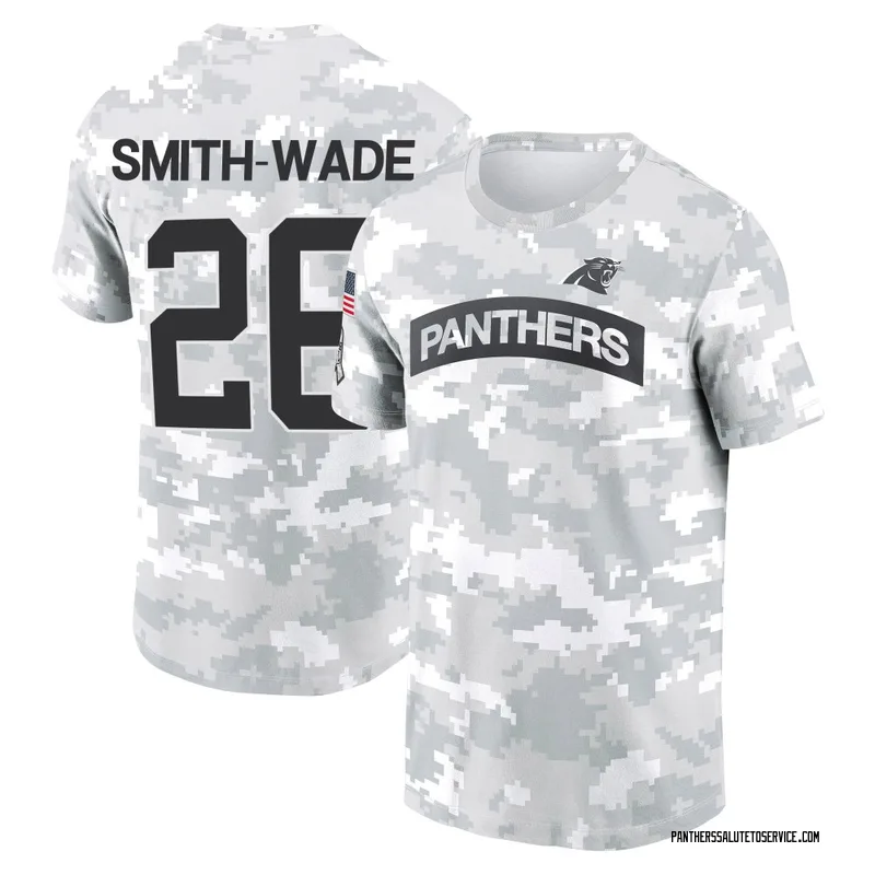 Men's Chau Smith-Wade Carolina Panthers Camo Arctic 2024 Salute to Service Performance T-Shirt