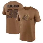 Men's Chuba Hubbard Carolina Panthers Legend Brown 2023 Salute To Service Performance T-Shirt