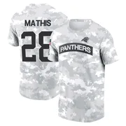 Men's Damarri Mathis Carolina Panthers Camo Arctic 2024 Salute to Service Performance T-Shirt