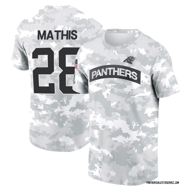 Men's Damarri Mathis Carolina Panthers Camo Arctic 2024 Salute to Service Performance T-Shirt