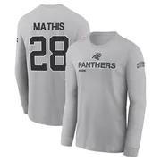 Men's Damarri Mathis Carolina Panthers Gray 2024 Salute to Service Long Sleeve T-Shirt
