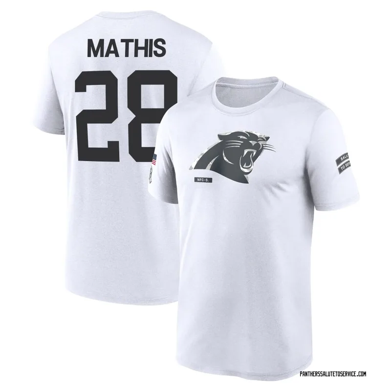 Men's Damarri Mathis Carolina Panthers Legend White 2024 Salute to Service Performance T-Shirt
