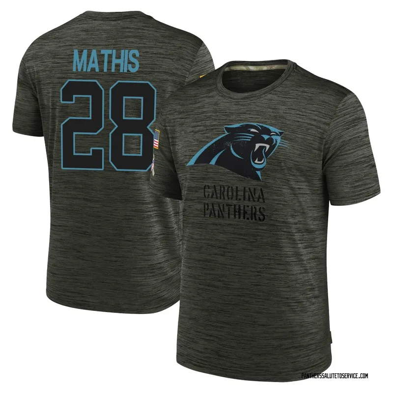 Men's Damarri Mathis Carolina Panthers Olive 2025 Salute to Service Velocity T-Shirt