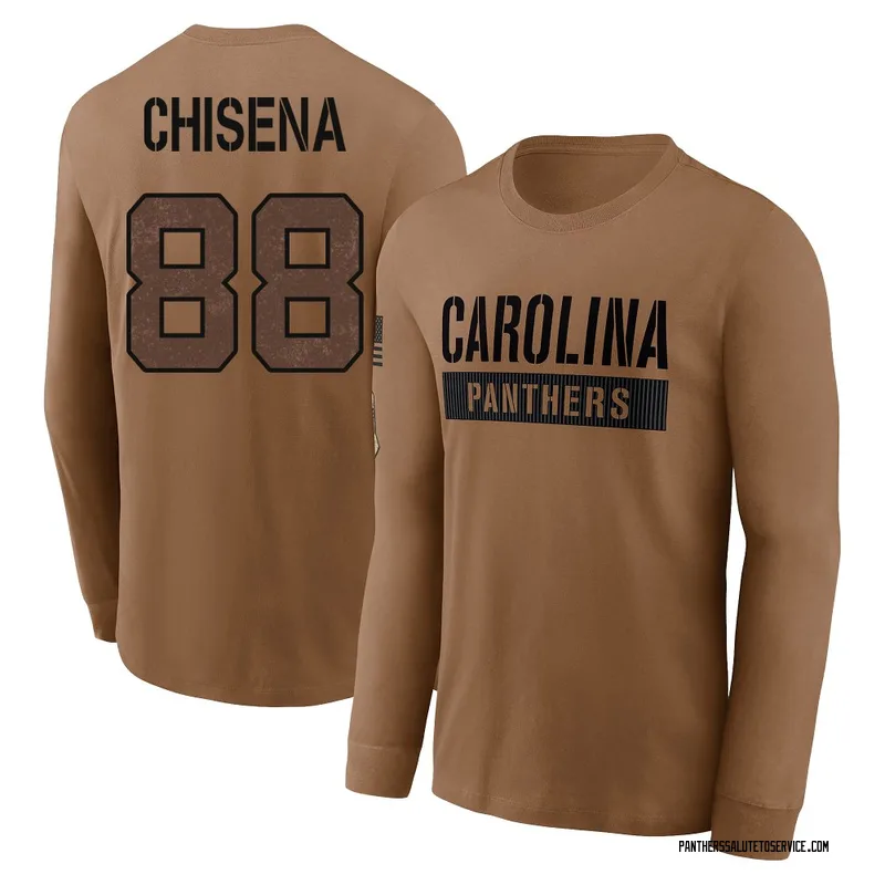 Men's Dan Chisena Carolina Panthers Brown 2023 Salute To Service Long Sleeve T-Shirt