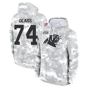 Men's Isaia Glass Carolina Panthers Camo Arctic 2024 Salute to Service Club Fleece Pullover Hoodie