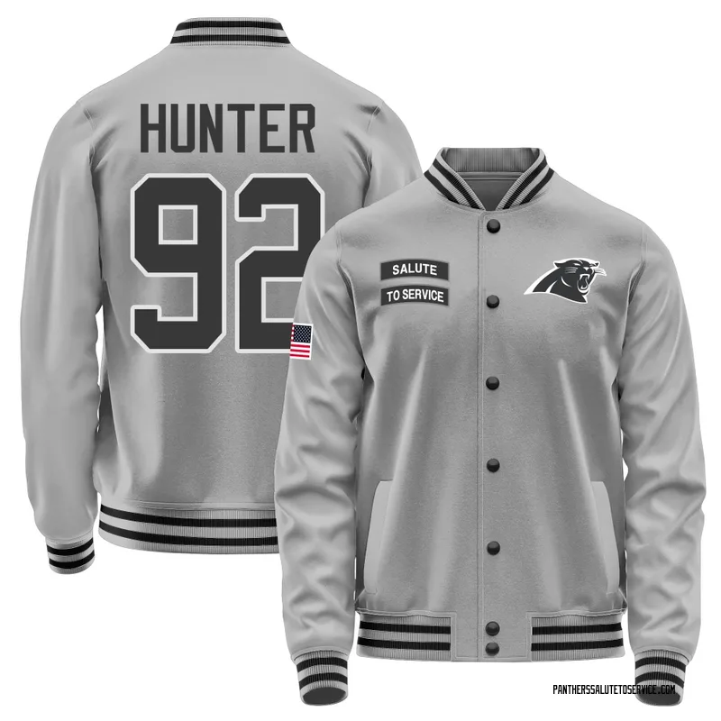 Men's Lee Hunter Carolina Panthers Gray Salute to Service Performance Jacket