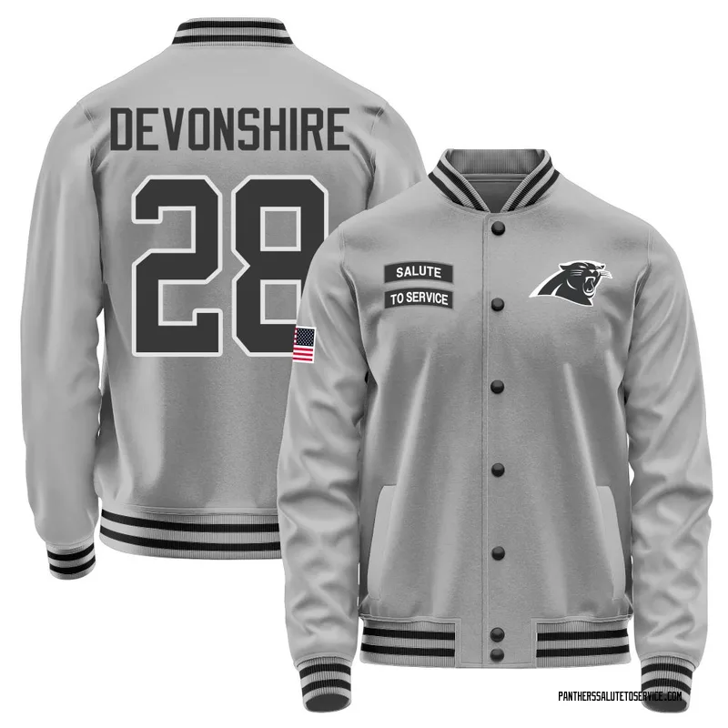 Men's M.J. Devonshire Carolina Panthers Gray Salute to Service Performance Jacket
