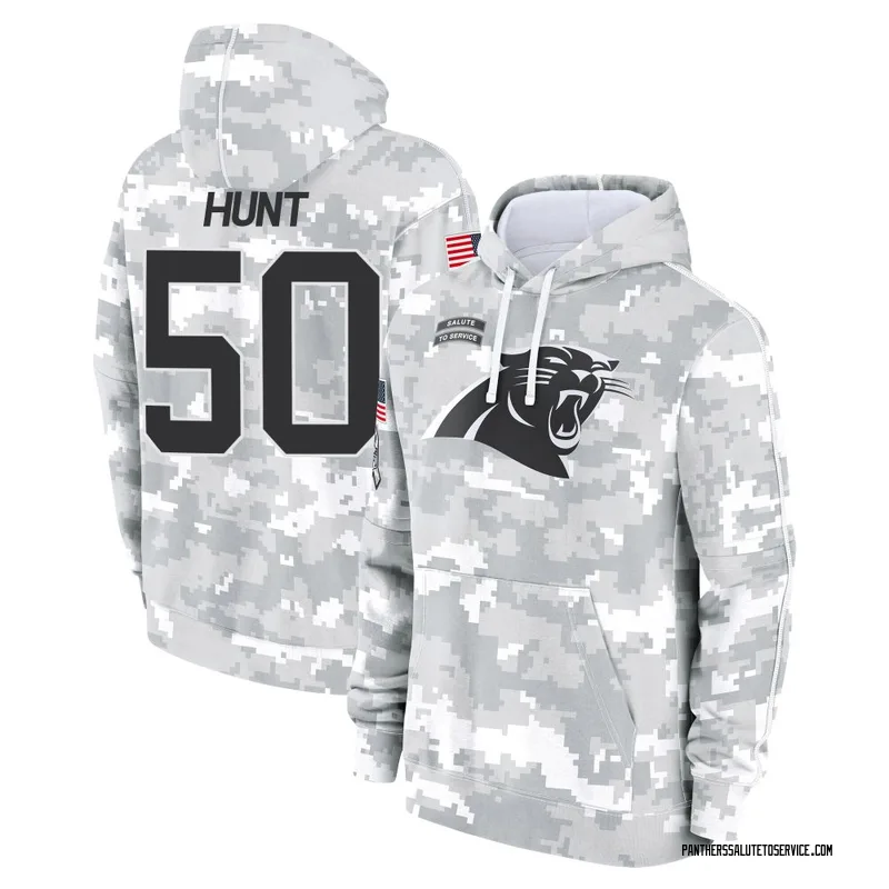 Men's Robert Hunt Carolina Panthers Camo Arctic 2024 Salute to Service Club Fleece Pullover Hoodie