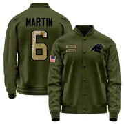 Men's Sam Martin Carolina Panthers Olive Salute to Service Sideline Performance Jacket