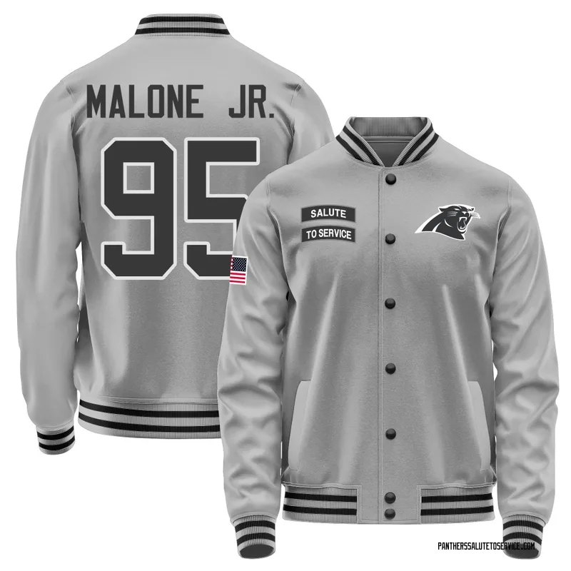 Men's Tywone Malone Jr. Carolina Panthers Gray Salute to Service Performance Jacket