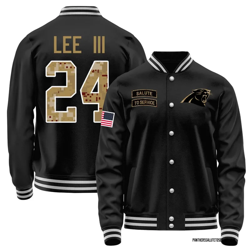 Men's Will Lee III Carolina Panthers Black Salute to Service Sideline Performance Jacket