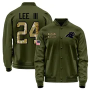 Men's Will Lee III Carolina Panthers Olive Salute to Service Sideline Performance Jacket