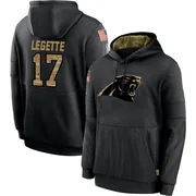 Men's Xavier Legette Carolina Panthers Black 2020 Salute to Service Sideline Performance Pullover Hoodie