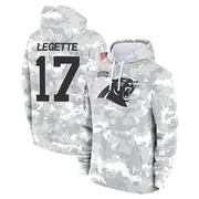 Men's Xavier Legette Carolina Panthers Camo Arctic 2024 Salute to Service Club Fleece Pullover Hoodie