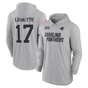 Men's Xavier Legette Carolina Panthers Gray 2024 Salute to Service Lightweight Performance Long Sleeve Hooded T-Shirt