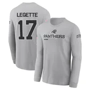 Men's Xavier Legette Carolina Panthers Gray 2024 Salute to Service Long Sleeve T-Shirt