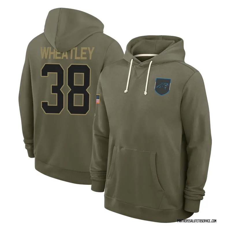 Men's Zakee Wheatley Carolina Panthers Olive 2025 Salute to Service Hoodie