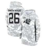 Women's Chau Smith-Wade Carolina Panthers Camo Arctic 2024 Salute to Service Club Fleece Pullover Hoodie
