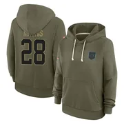 Women's Damarri Mathis Carolina Panthers Olive 2025 Salute to Service Hoodie