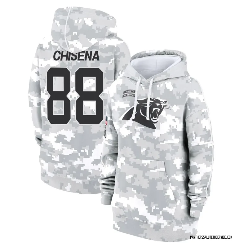 Women's Dan Chisena Carolina Panthers Camo Arctic 2024 Salute to Service Club Fleece Pullover Hoodie