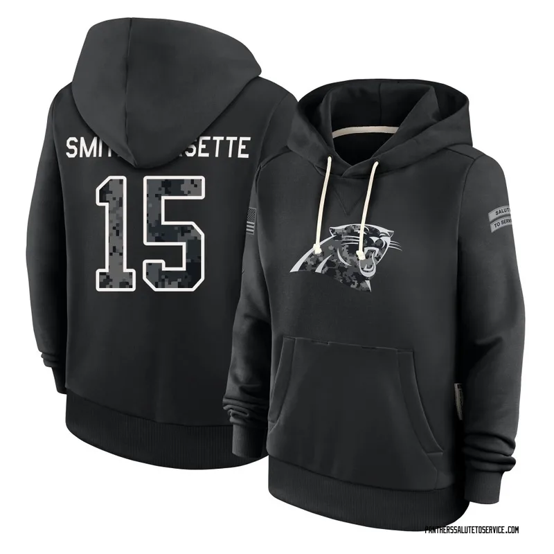 Women's Ihmir Smith-Marsette Carolina Panthers Black 2026 Salute to Service Sideline Pullover Hoodie