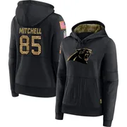 Women's James Mitchell Carolina Panthers Black 2020 Salute to Service Sideline Performance Pullover Hoodie
