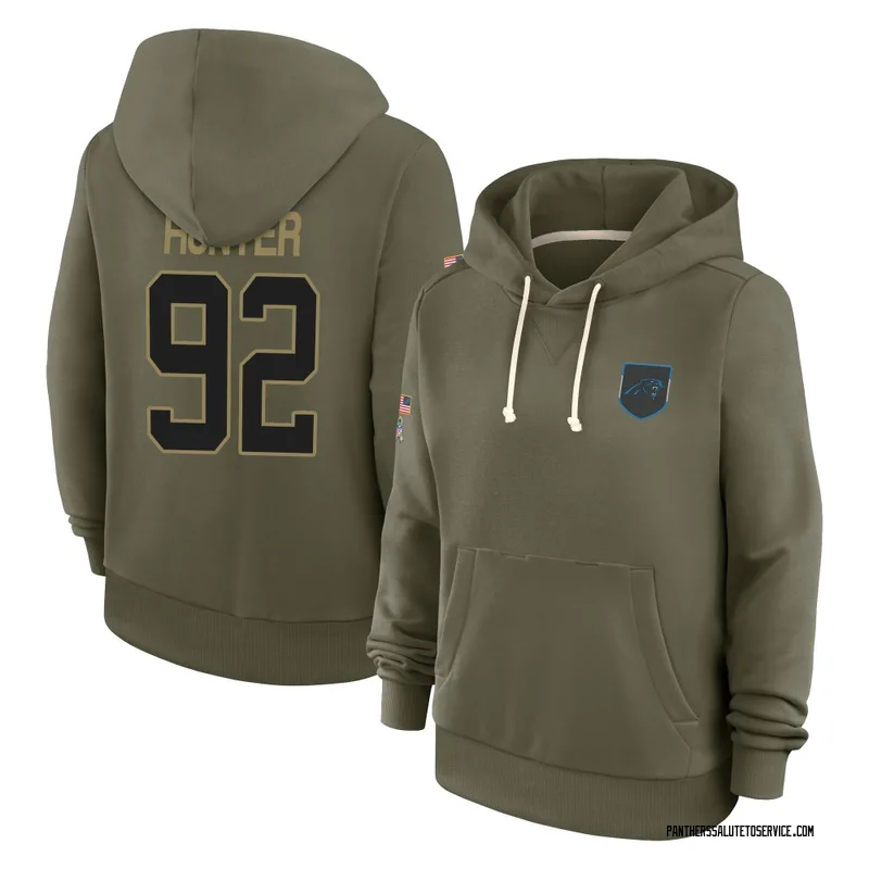Women's Lee Hunter Carolina Panthers Olive 2025 Salute to Service Hoodie