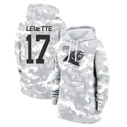 Women's Xavier Legette Carolina Panthers Camo Arctic 2024 Salute to Service Club Fleece Pullover Hoodie
