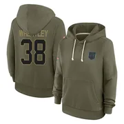 Women's Zakee Wheatley Carolina Panthers Olive 2025 Salute to Service Hoodie
