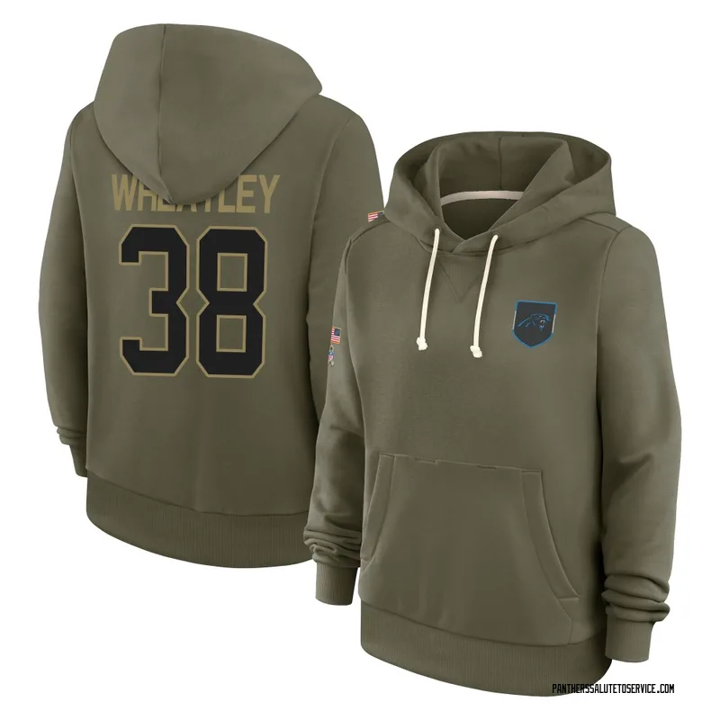 Women's Zakee Wheatley Carolina Panthers Olive 2025 Salute to Service Hoodie