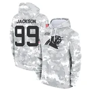 Youth Cam Jackson Carolina Panthers Camo Arctic 2024 Salute to Service Club Fleece Pullover Hoodie