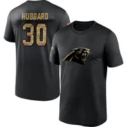 Youth Chuba Hubbard Carolina Panthers Black 2020 Salute To Service Performance T-Shirt