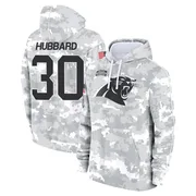 Youth Chuba Hubbard Carolina Panthers Camo Arctic 2024 Salute to Service Club Fleece Pullover Hoodie