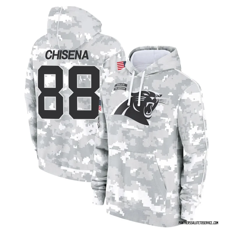 Youth Dan Chisena Carolina Panthers Camo Arctic 2024 Salute to Service Club Fleece Pullover Hoodie