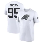 Youth Derrick Brown Carolina Panthers Legend White 2024 Salute to Service Performance T-Shirt