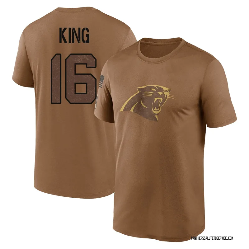 Youth Haynes King Carolina Panthers Legend Brown 2023 Salute To Service Performance T-Shirt