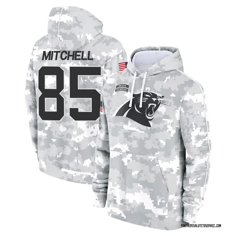 Youth James Mitchell Carolina Panthers Camo Arctic 2024 Salute to Service Club Fleece Pullover Hoodie