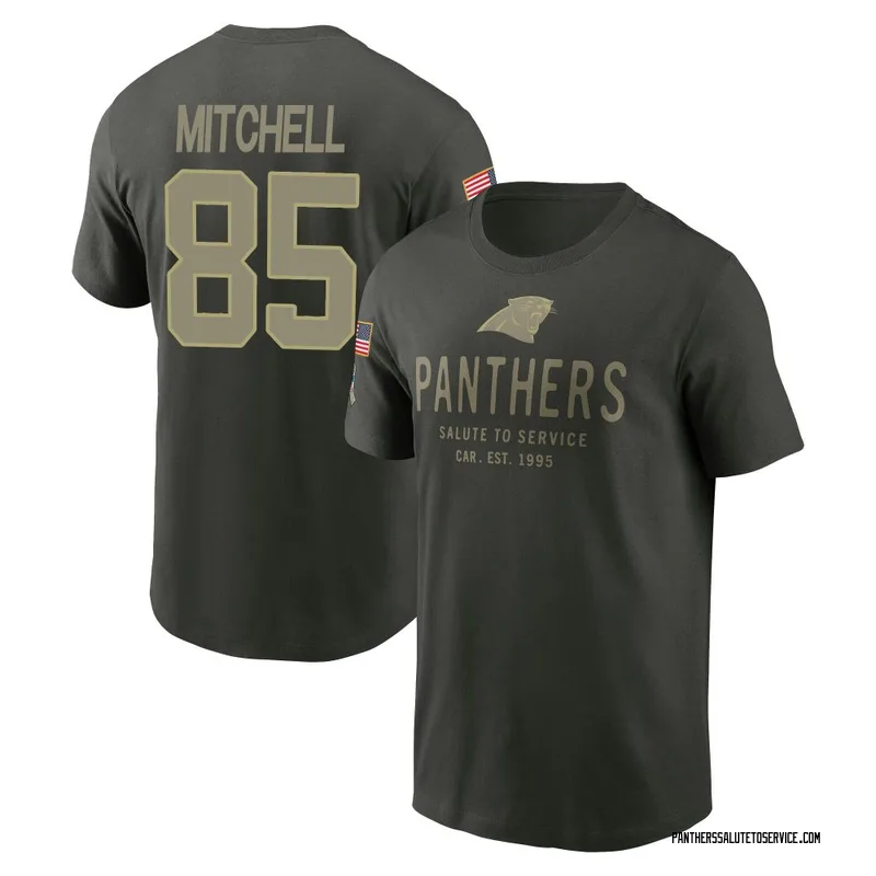 Youth James Mitchell Carolina Panthers Green Forest/ 2025 Salute to Service Sideline Primary Edge T-Shirt