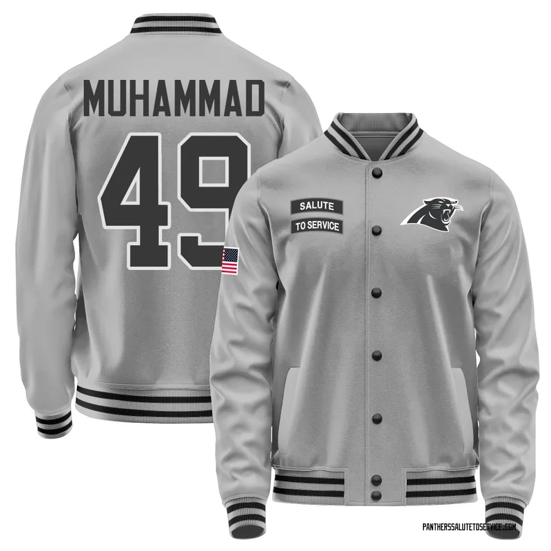 Youth Jamil Muhammad Carolina Panthers Gray Salute to Service Performance Jacket