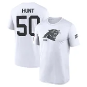 Youth Robert Hunt Carolina Panthers Legend White 2024 Salute to Service Performance T-Shirt