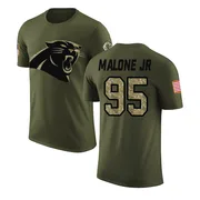 Youth Tywone Malone Jr. Carolina Panthers Legend Olive Salute to Service T-Shirt