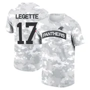 Youth Xavier Legette Carolina Panthers Camo Arctic 2024 Salute to Service Performance T-Shirt