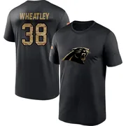 Youth Zakee Wheatley Carolina Panthers Black 2020 Salute To Service Performance T-Shirt