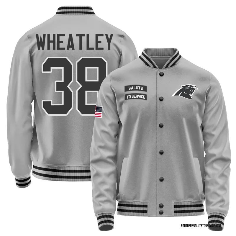 Youth Zakee Wheatley Carolina Panthers Gray Salute to Service Performance Jacket